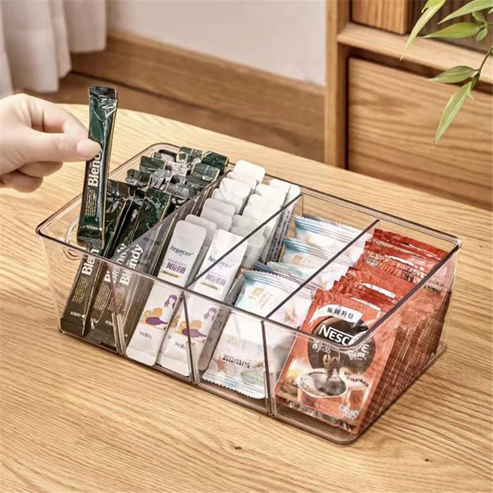 TY-0925 Flip Top Coffee Tea Bag Storage Box Transparent PET Organizer Container - 3