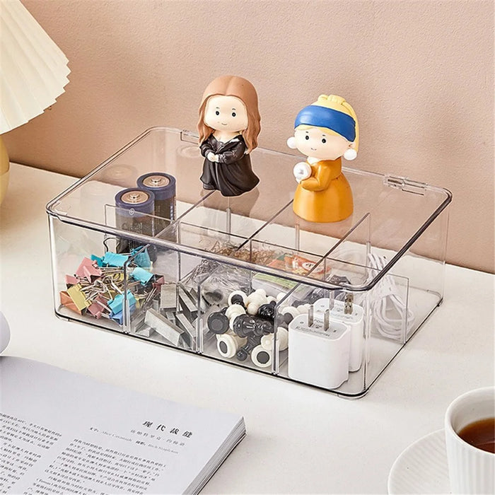 TY-0925 Flip Top Coffee Tea Bag Storage Box Transparent PET Organizer Container - 4