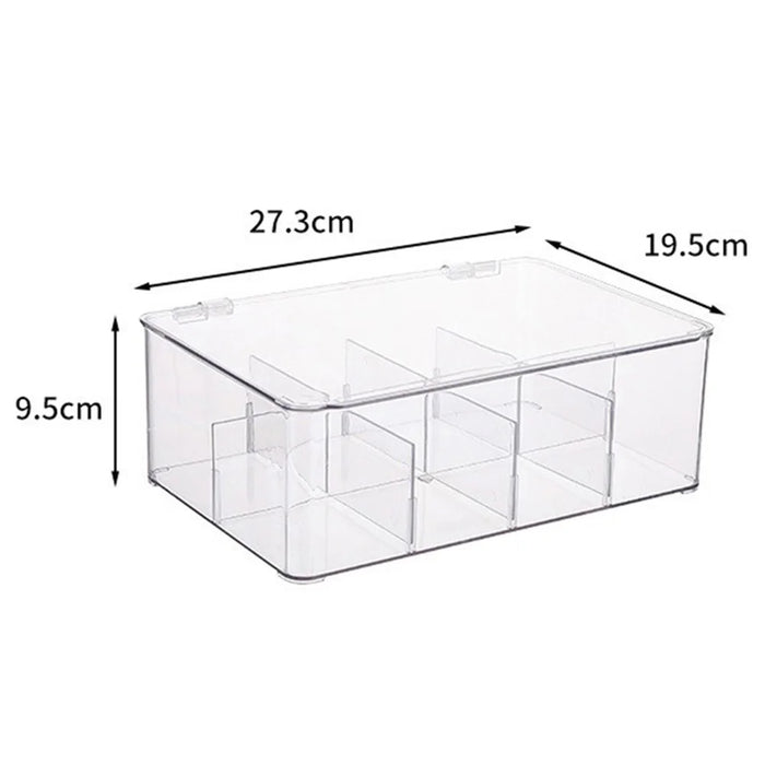 TY-0925 Flip Top Coffee Tea Bag Storage Box Transparent PET Organizer Container - 6