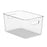 TY-9049 Transparent PET Food Organizer Refrigerator Storage Box, Size L (BPA Free, No FDA) - 1