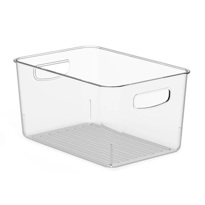 TY-9049 Transparent PET Food Organizer Refrigerator Storage Box, Size L (BPA Free, No FDA) - 1