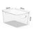 TY-9049 Transparent PET Food Organizer Refrigerator Storage Box, Size L (BPA Free, No FDA) - 5