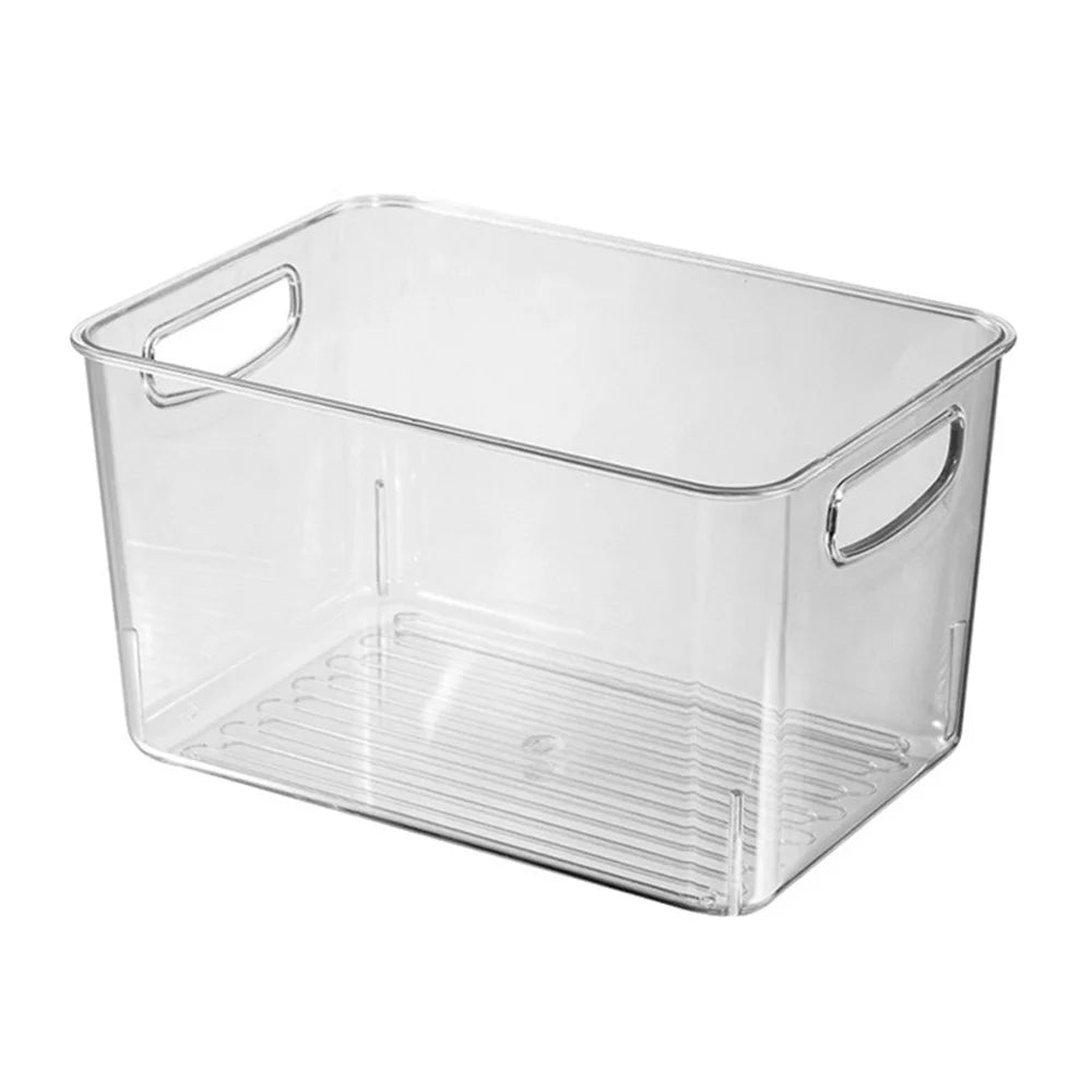 TY-9048 Refrigerator Food Organizer Transparent PET Storage Box, Size M (BPA Free, No FDA) - 1