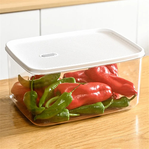 TY-59367 Stackable 7000ml Bins Lid Cover PE+PET Containers Refrigerator Food Organizers (BPA-Free, No FDA) - 1