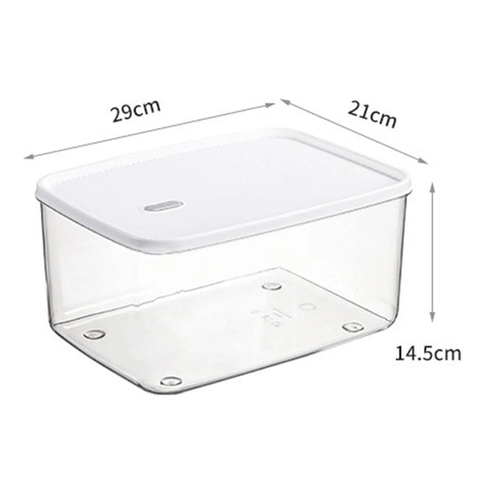 TY-59367 Stackable 7000ml Bins Lid Cover PE+PET Containers Refrigerator Food Organizers (BPA-Free, No FDA) - 7
