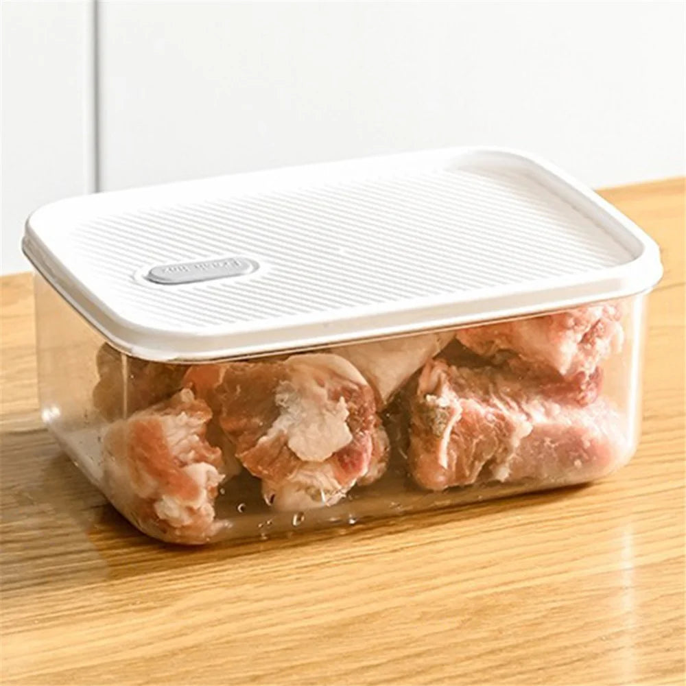 TY-59365 1350ml Refrigerator Food Organizers PE+PET Containers Bins with Lids (BPA-Free, No FDA) - 1