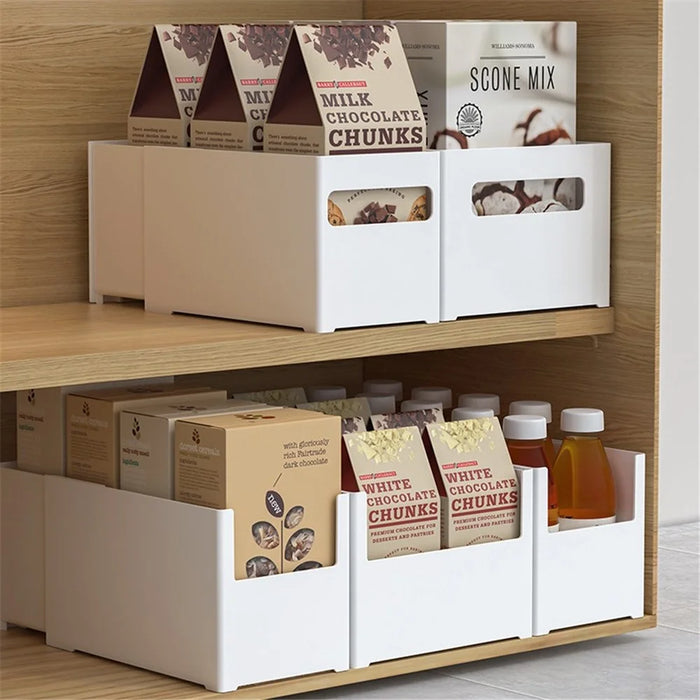 TY-32013 Retractable PS Storage Bins Boxes Containers for Closet Kitchen Pantry - 2