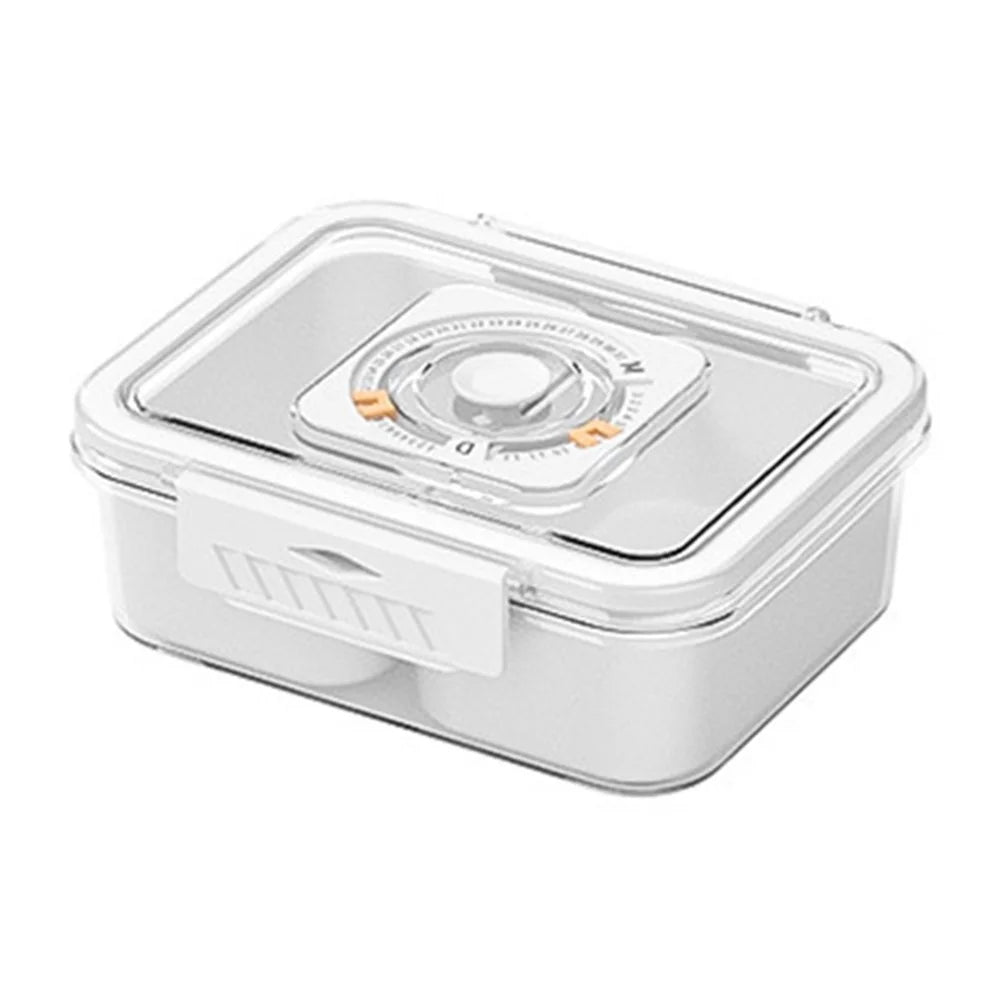 TY-90022 Airtight Food Storage Box with Timer PET+PP Spices Container, Size S (BPA-Free, No FDA) - 1