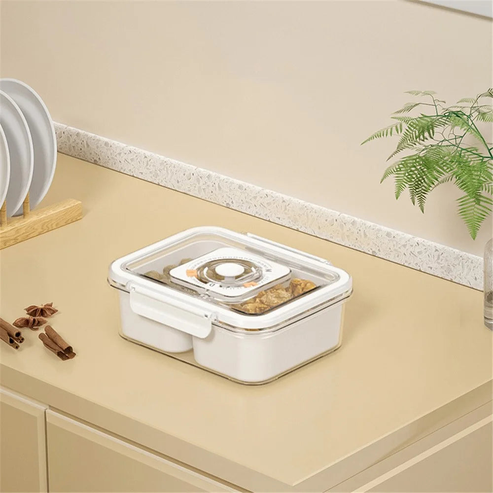 TY-90022 Airtight Food Storage Box with Timer PET+PP Spices Container, Size S (BPA-Free, No FDA) - 2