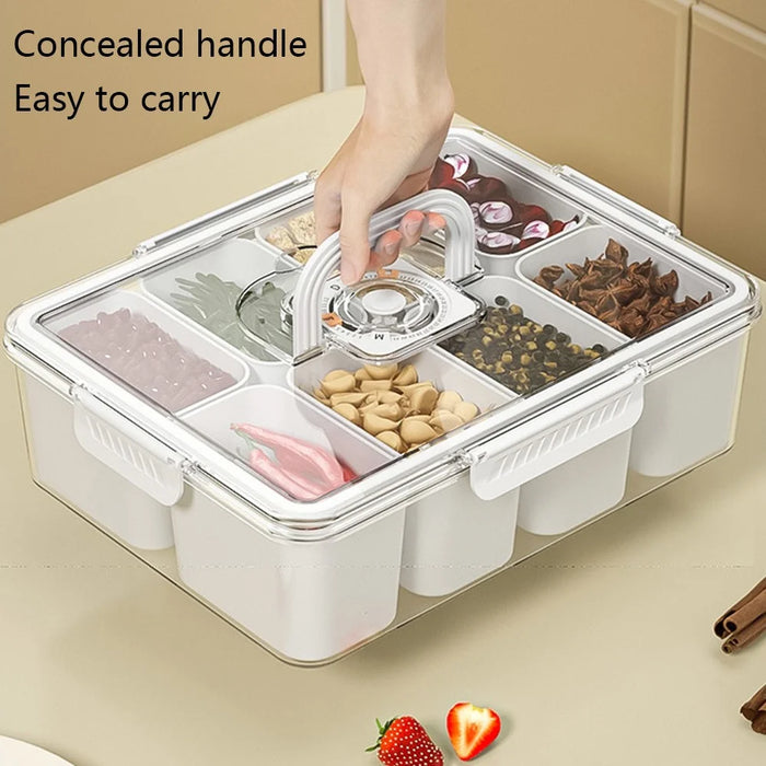 TY-90020 8 Grids Kitchen Spice PET+PP Storage Box with Date Mark Function, Size: L (BPA-Free, No FDA) - 4