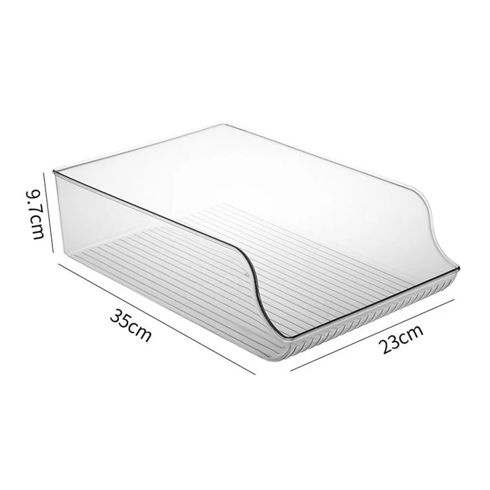 TY-0918 Large Size Kitchen Refrigerator Organizer Transparent PET Canned Drink Storage Box (BPA-Free, No FDA) - 4