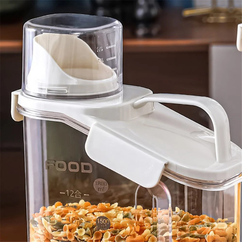TY-29004 Size L Airtight Food Storage Box Large Capacity Kitchen Organizer (BPA-Free, without FDA Certification) - White - 3