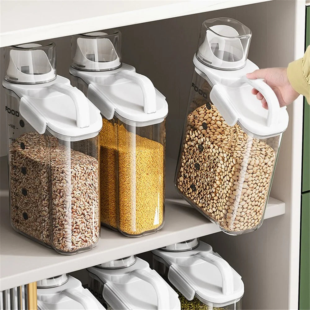 TY-29004 Size L Airtight Food Storage Box Large Capacity Kitchen Organizer (BPA-Free, without FDA Certification) - White - 5