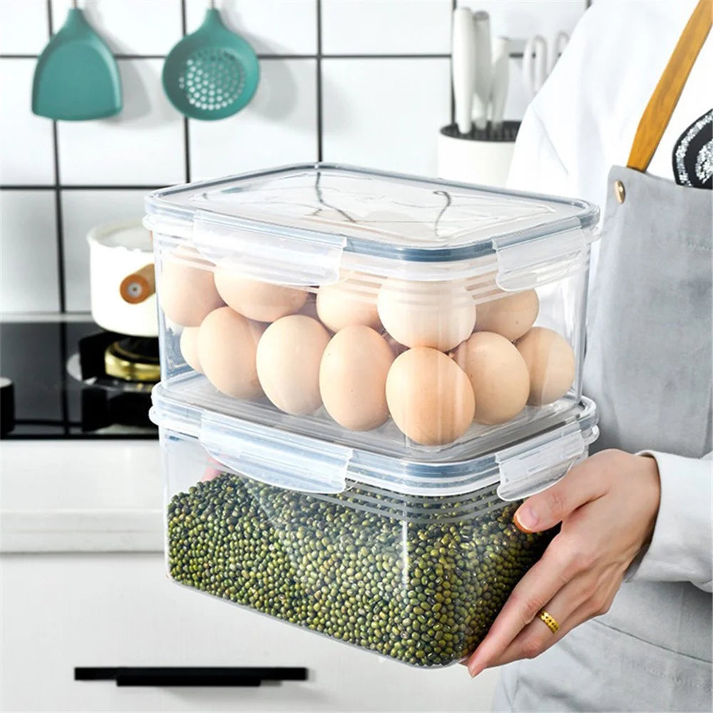 TY-30001 850ML Refrigerator Food Organizer Clear PP Container Bin Basket (BPA-Free, No FDA) - 4
