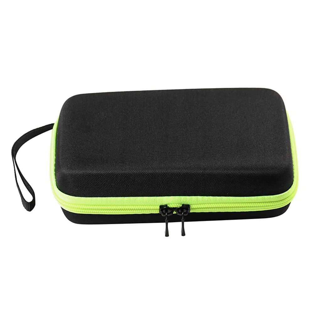 Shaver Razor Holder Storage Bag for Philips OneBlade QP2530 / 2520, Shockproof EVA Travel Carrying Case - Black / Green Liner - 2