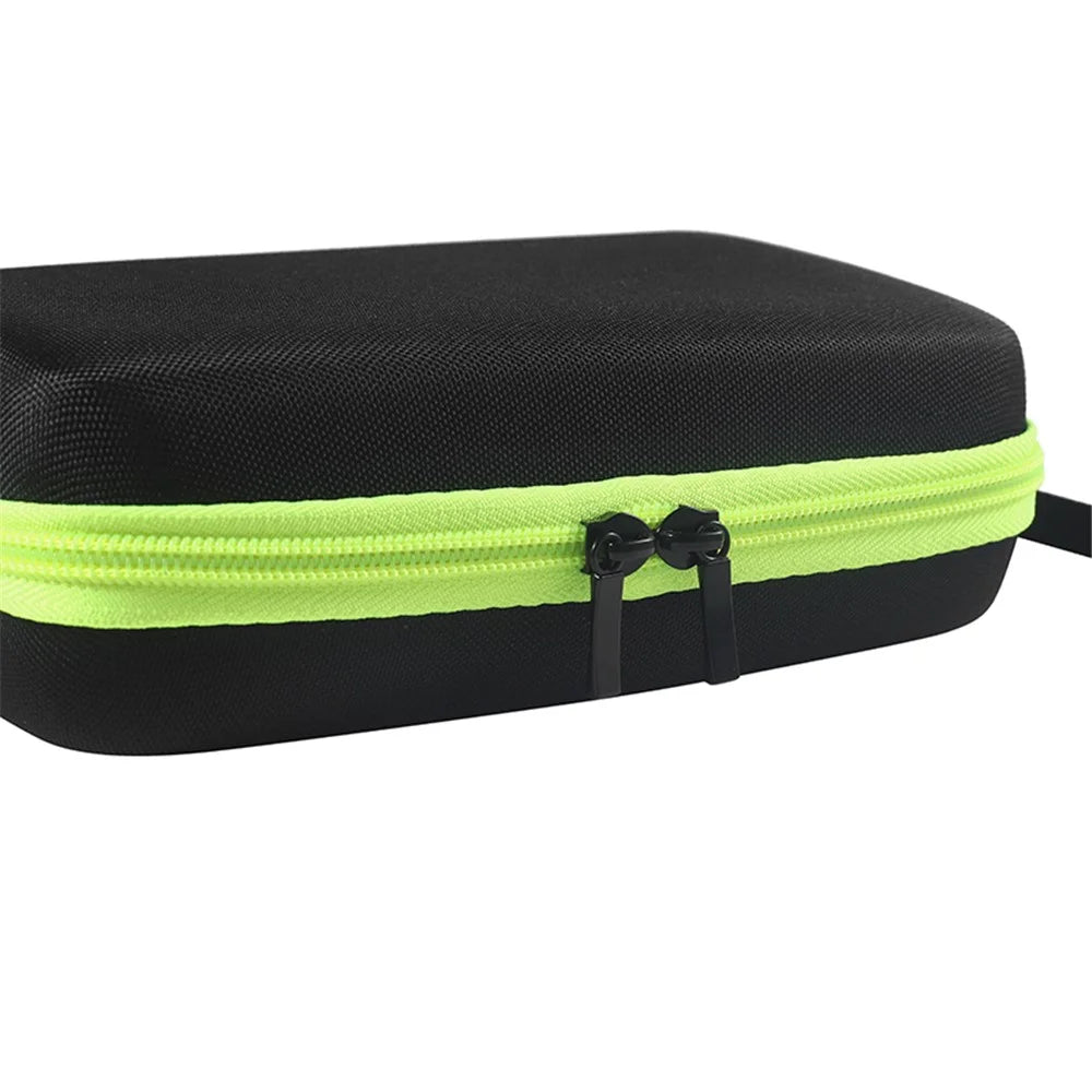Shaver Razor Holder Storage Bag for Philips OneBlade QP2530 / 2520, Shockproof EVA Travel Carrying Case - Black / Green Liner - 4