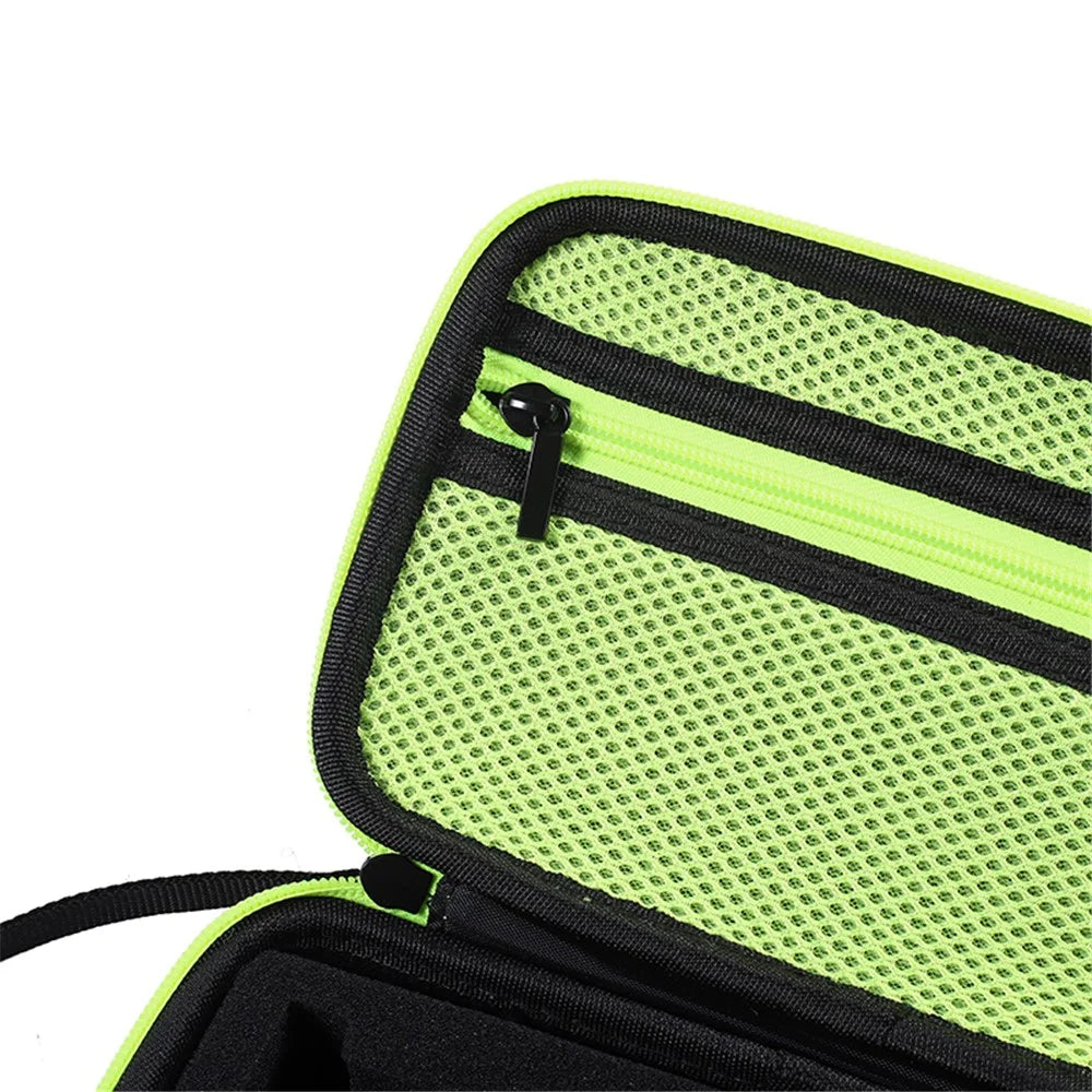 Shaver Razor Holder Storage Bag for Philips OneBlade QP2530 / 2520, Shockproof EVA Travel Carrying Case - Black / Green Liner - 6