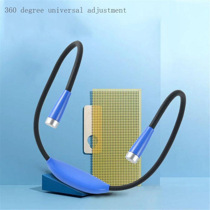 YJD5321 4LED Neck Hung Light Hands-free Rechargeable Night Reading Lamp Stepless Dimming Book Light - 3