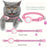 Reflective Nylon Pet Collar with Silicone Case for AirTag Bluetooth-compatible Tracker Protective Film - Pink - 3