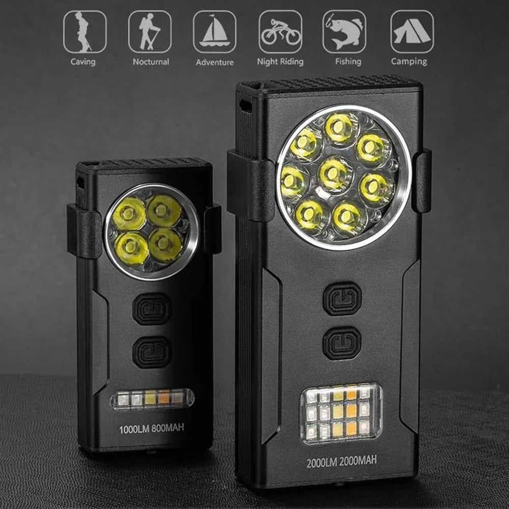 D85 Magnetic 2000 Lumens Mini Keychain Work Light Flashing Warning Lamp with Detachable Clip - 3