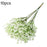 10Pcs Artificial Plastic Babys Breath Flower Stems Photography Props Arrangements Wedding Decor - 1