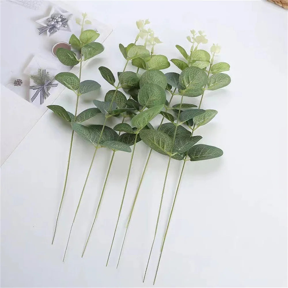 20Pcs Artificial Eucalyptus Leaves Wedding Party Decor Faux Floral Arrangement Greenery - 4