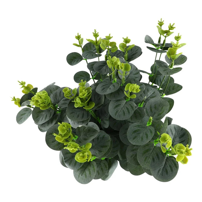 2Pcs Artificial Eucalyptus 16 Heads Faux Plants Greenery Home Hotel Office Decor - 4