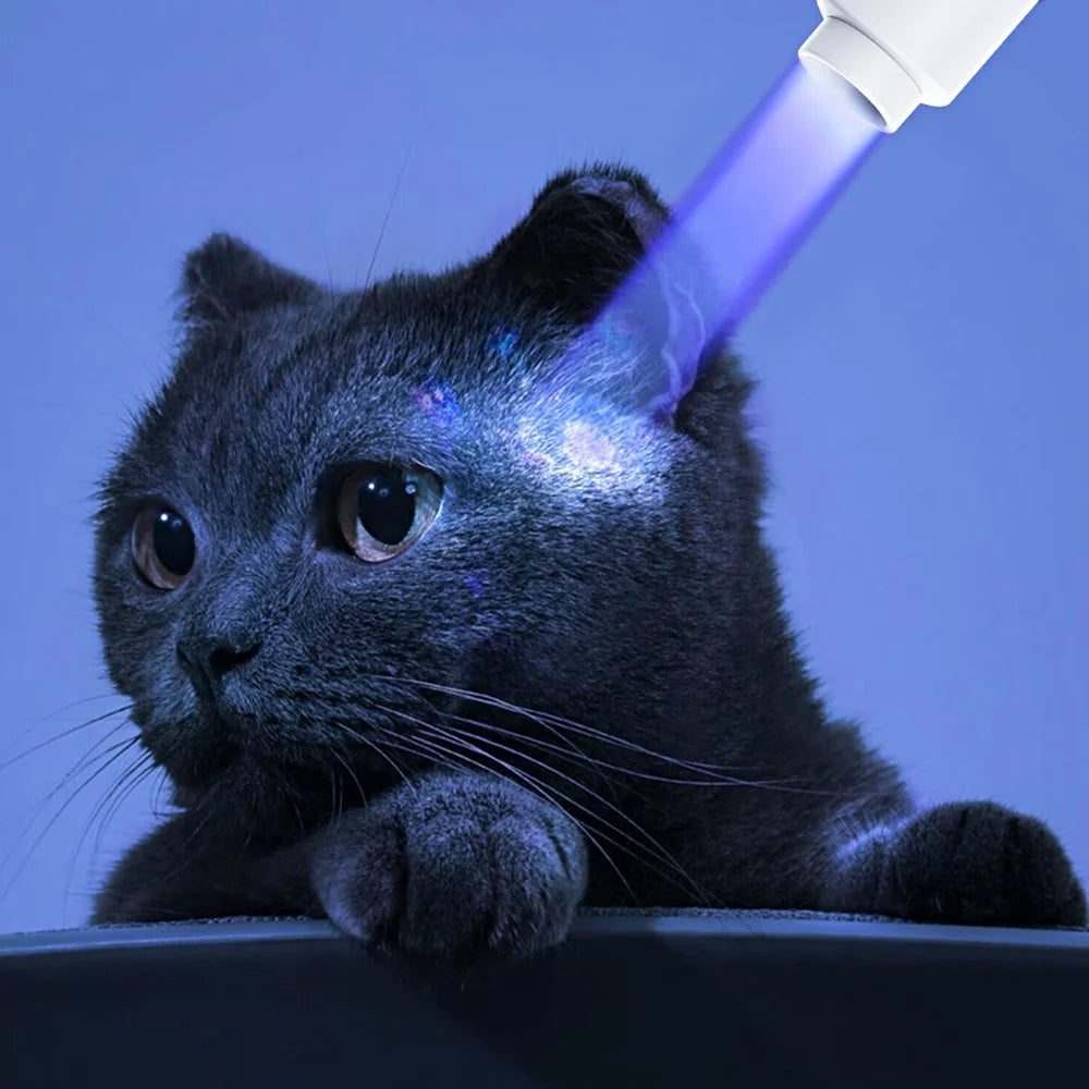 TANK007 UV340 365nm Mini UV Flashlight Pet Urine Stain Detector Ultraviolet Light Money Verification Lamp without Battery - White - 4