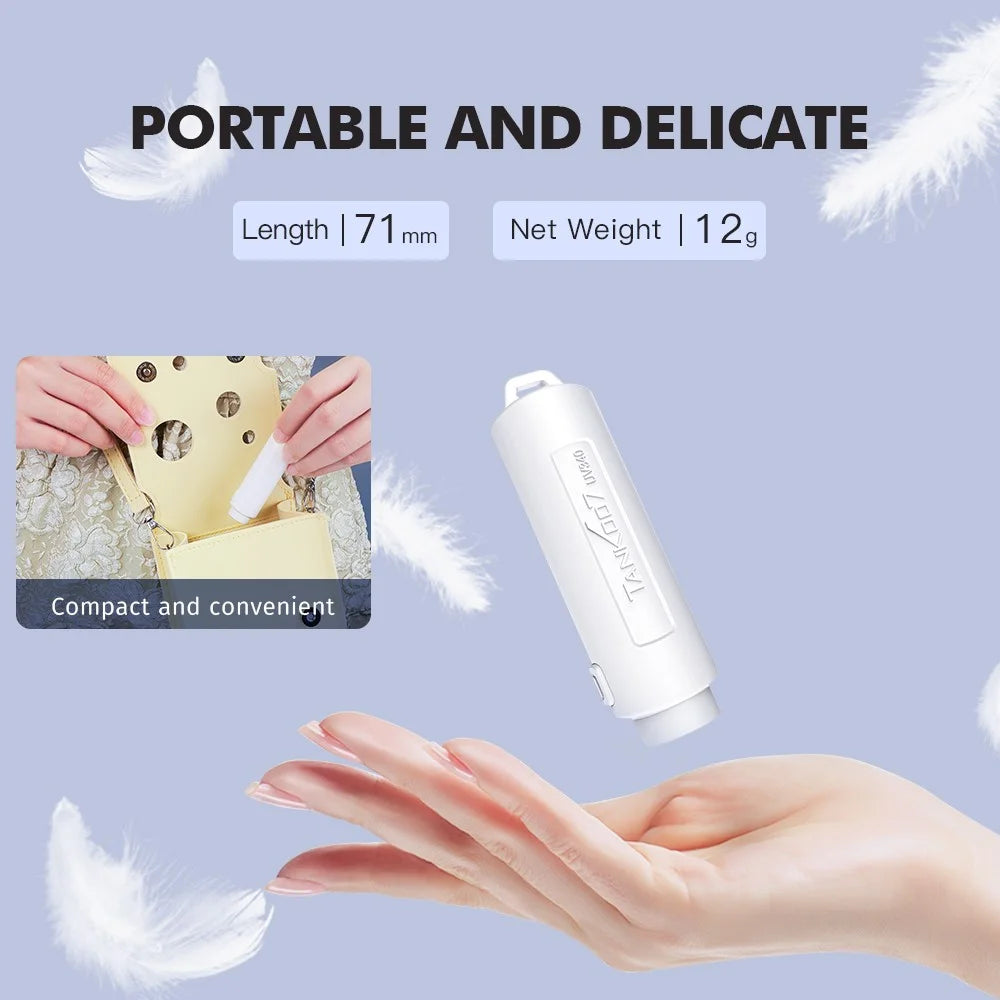 TANK007 UV340 365nm Mini UV Flashlight Pet Urine Stain Detector Ultraviolet Light Money Verification Lamp without Battery - White - 5