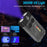 V10 Mini EDC Flashlight Multifunction 365nm UV Identification Work Light with Warning Alarm - Transparent Black - 3