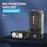 V10 Mini EDC Flashlight Multifunction 365nm UV Identification Work Light with Warning Alarm - Transparent Black - 4