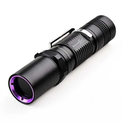 TANK007 UV320 365nm Ultraviolet Flashlight Fluorescence Detection UV Lamp with Clip ( No Battery ) - 1