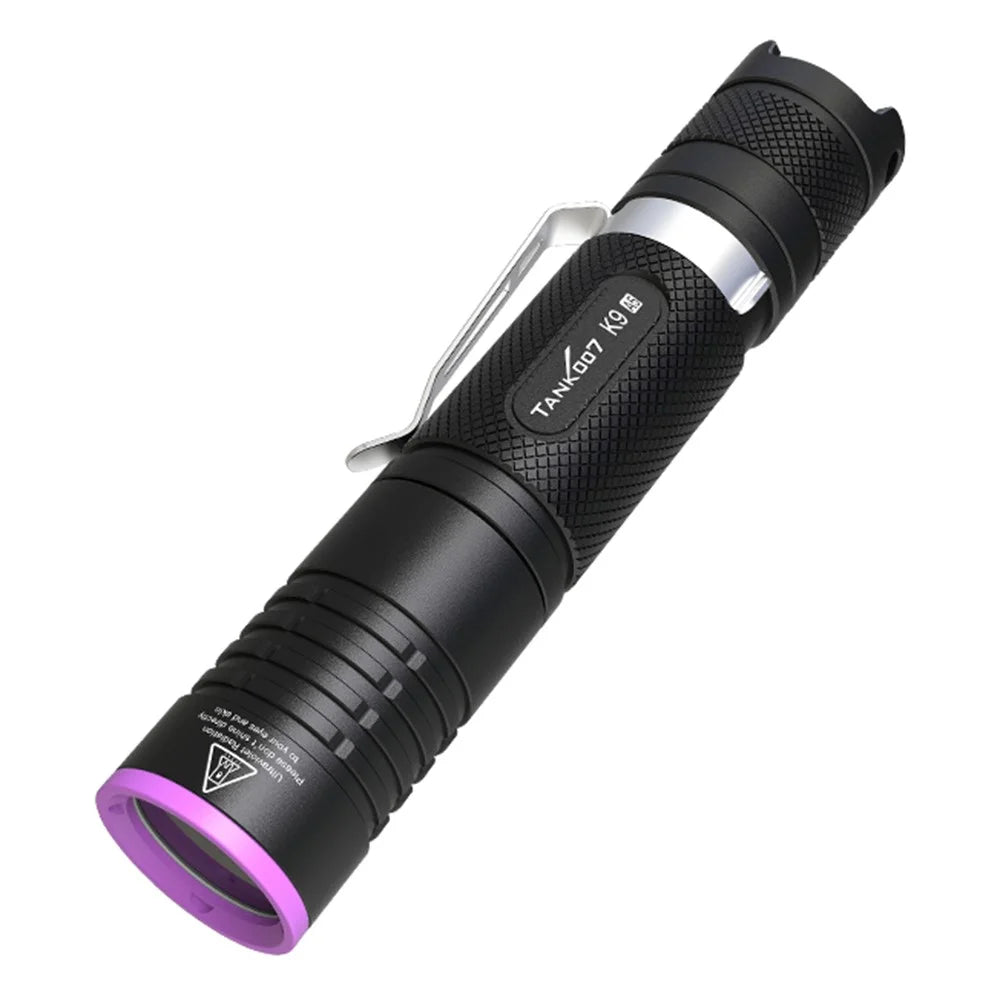 TANK007 K9A5 365nm UV Flashlight Fluorescence Detection IPX8 Waterproof Rechargeable LED Torch - 1