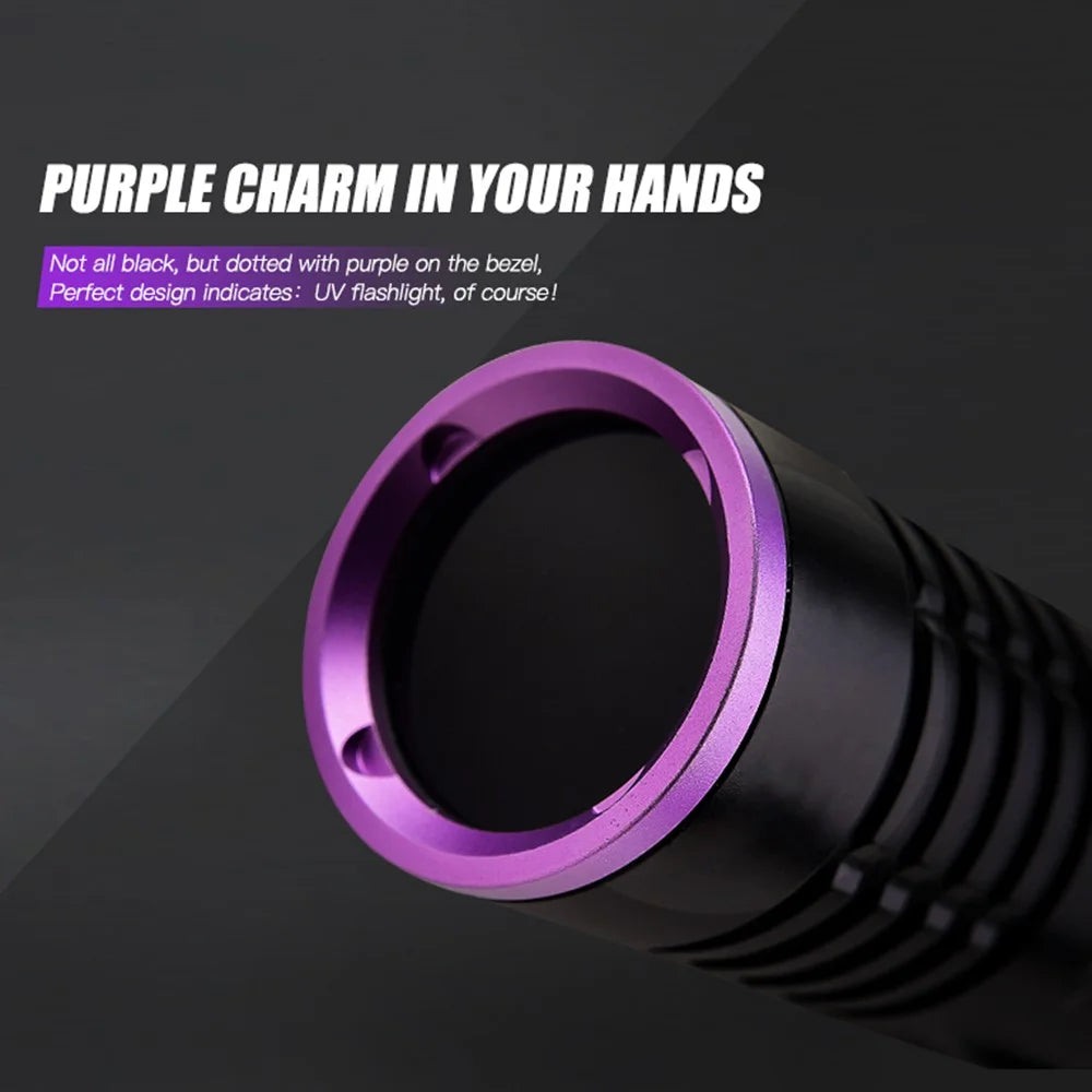 TANK007 K9A5 365nm UV Flashlight Fluorescence Detection IPX8 Waterproof Rechargeable LED Torch - 7