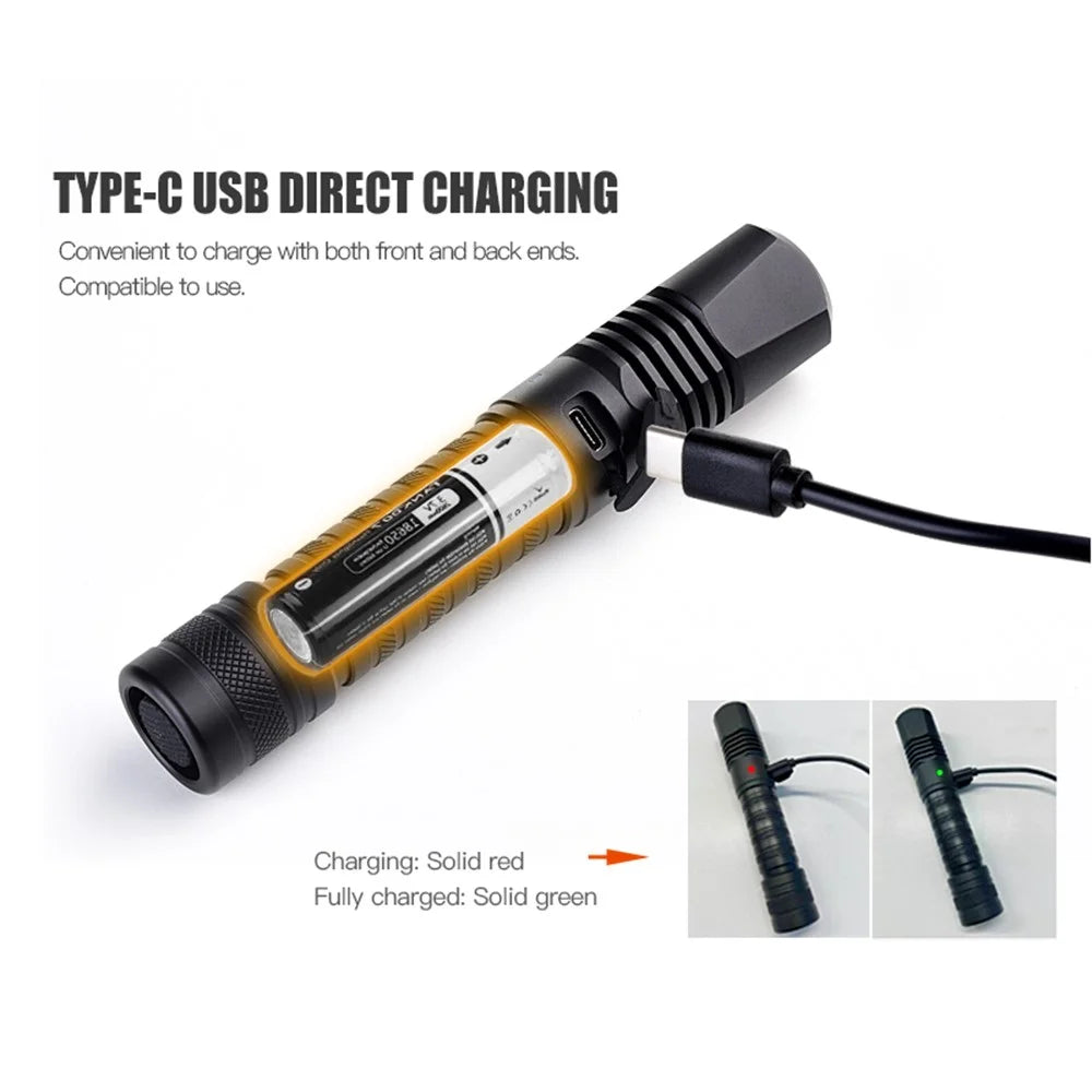 TANK007 CI05 Forensic Flashlight T6061 Aluminum UV LED Torch for Crime Scene Examination - 3