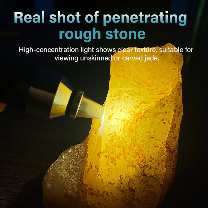 TANK007 J658 Jade Inspection Flashlight Focused Beam Mini LED Torch for Jewelry Identification - 3