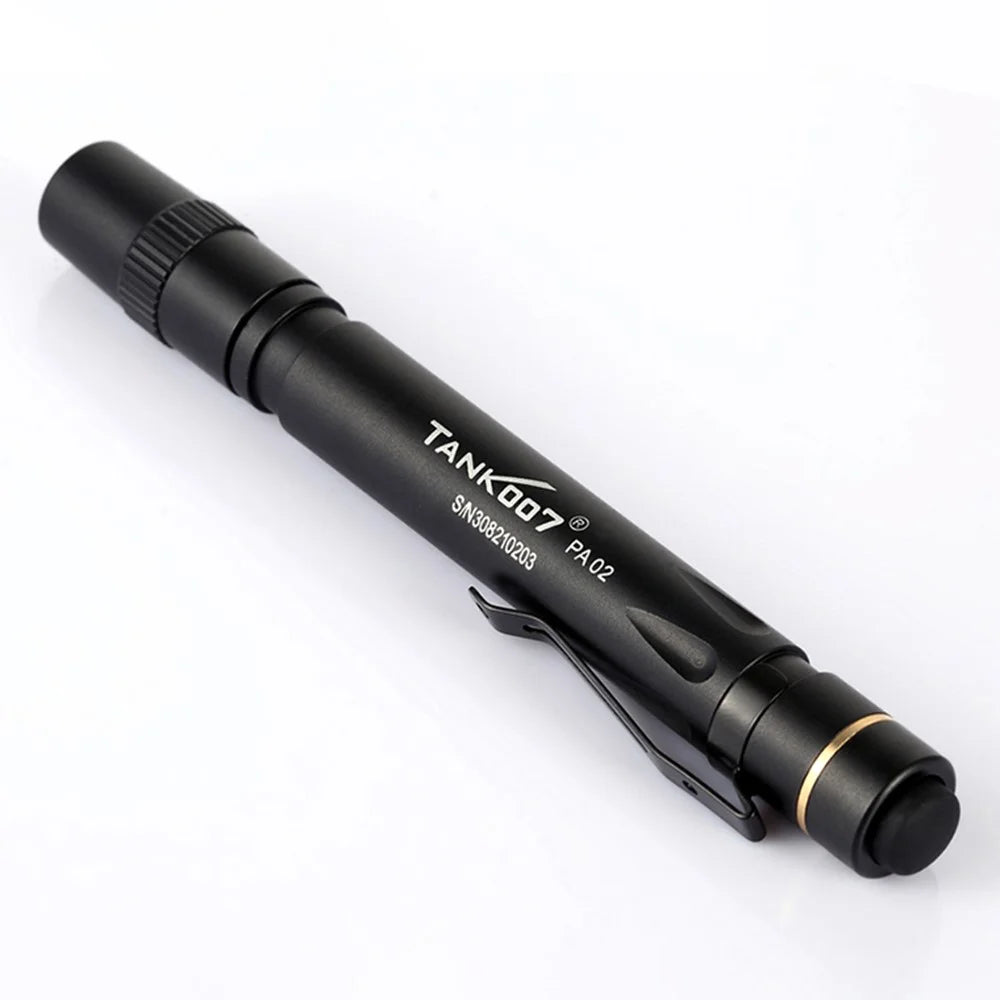 TANK007 PA02 Portable Medical Penlight Flashlight Waterproof Mini Clip On LED Torch ( No Battery ) - 2