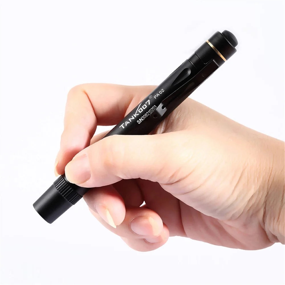 TANK007 PA02 Portable Medical Penlight Flashlight Waterproof Mini Clip On LED Torch ( No Battery ) - 3