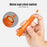 TANK007 TK701A Waterproof Mini Flashlight with Keyring 80 Lumens Portable LED Torch ( No Battery ) - Orange - 4