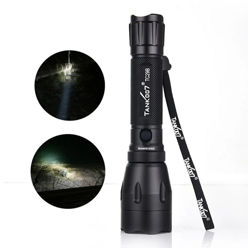 TANK007 TC29B High Power EDC Police Portable Flashlight IPX8 Waterproof Camping LED Torch - 2