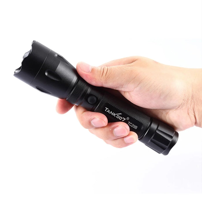 TANK007 TC29B High Power EDC Police Portable Flashlight IPX8 Waterproof Camping LED Torch - 3