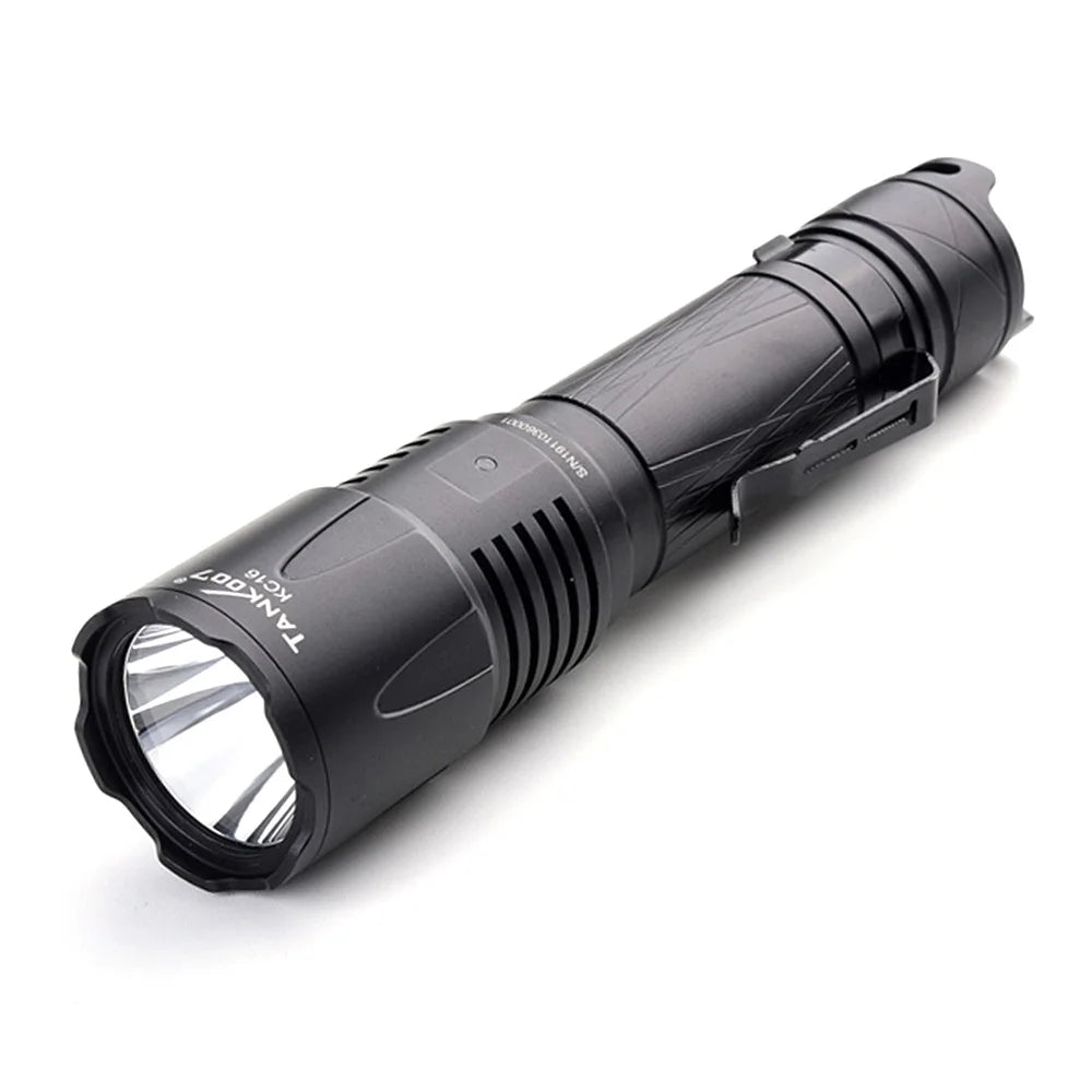 TANK007 KC16 1800lm High Brightness Tactical Flashlight Type C Rechargeable LED Torch - 1