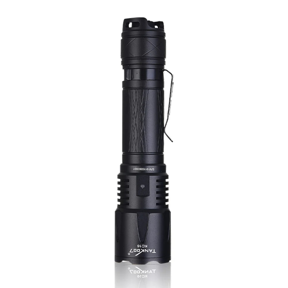 TANK007 KC16 1800lm High Brightness Tactical Flashlight Type C Rechargeable LED Torch - 2