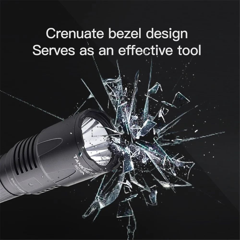 TANK007 KC16 1800lm High Brightness Tactical Flashlight Type C Rechargeable LED Torch - 7