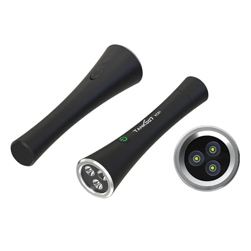 TANK007 KC61 Tactical Flashlight 1800lm High Brightness Type C Rechargeable LED Torch - Black - 2