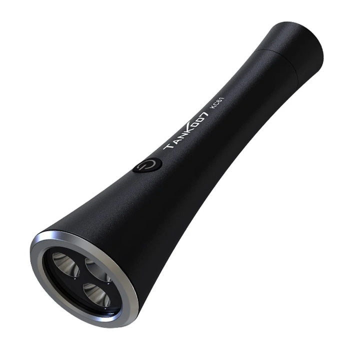 TANK007 KC61 Tactical Flashlight 1800lm High Brightness Type C Rechargeable LED Torch - Black - 3