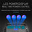 W895-1 COB Portable Floodlight Rechargeable Work Light Multi-Functional Flashlight (Without Battery) - Blue - 6