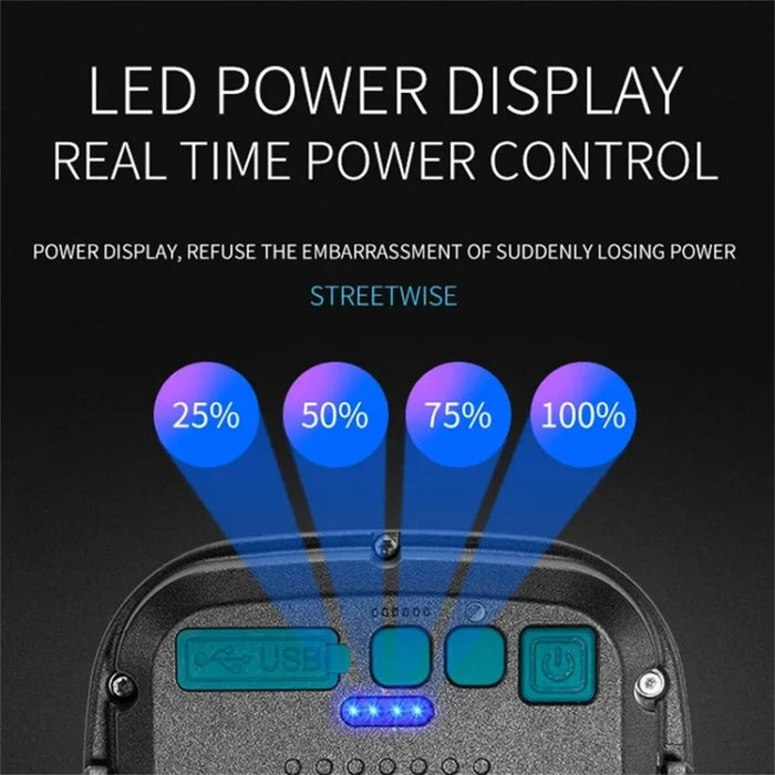 W895-1 COB Portable Floodlight Rechargeable Work Light Multi-Functional Flashlight (Without Battery) - Blue - 6