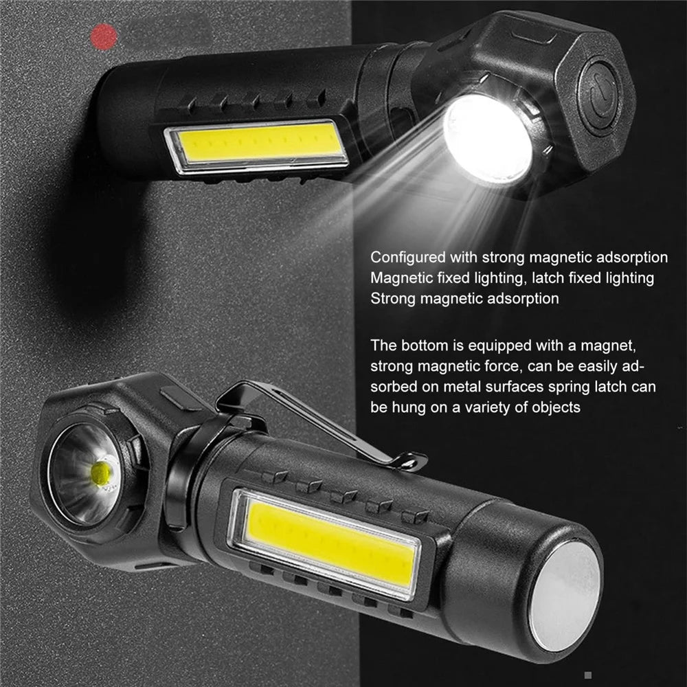 KX212 Aluminum Alloy USB Rechargeable COB Flashlight LED Headlamp High Intensity Long Range Camping Light - 6