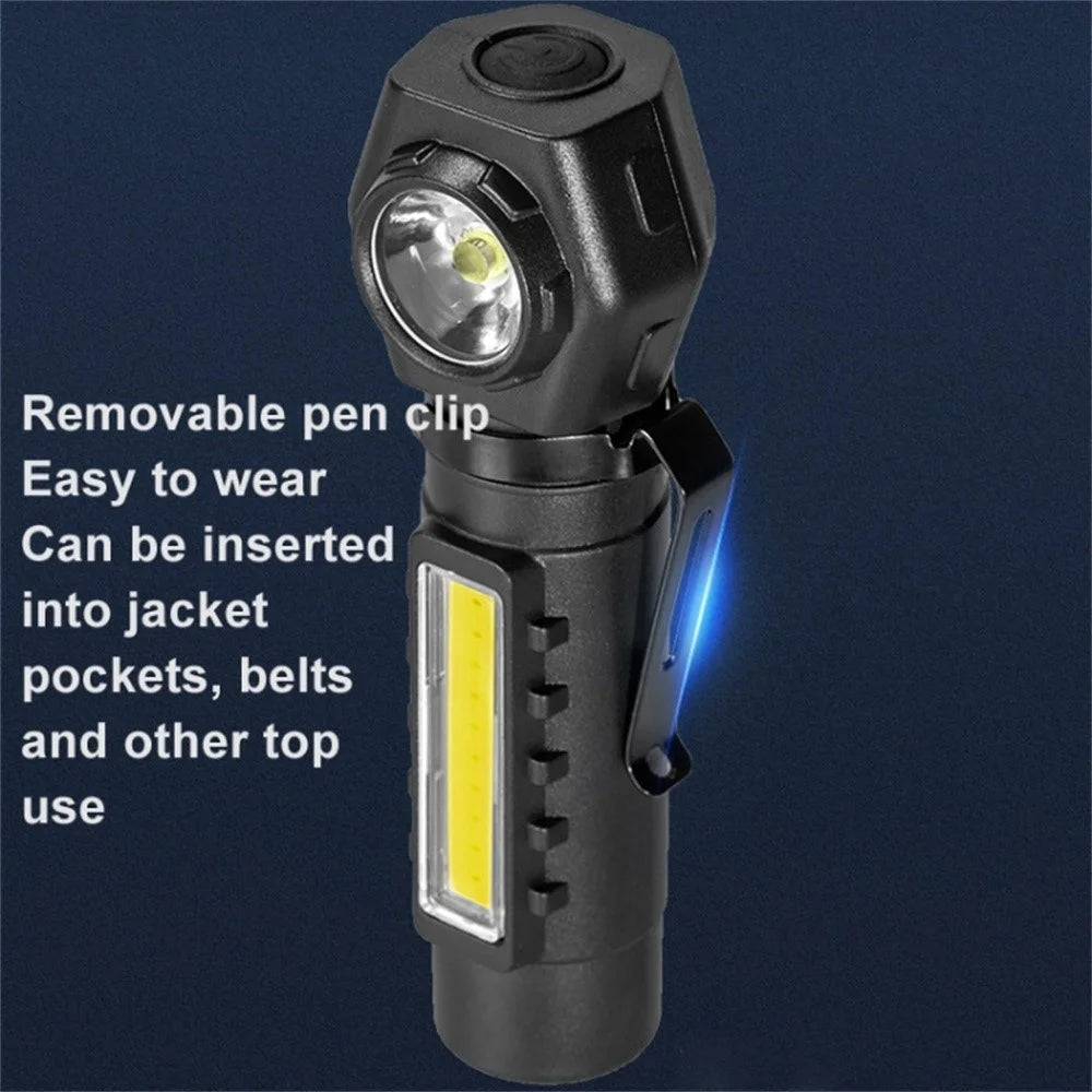 KX212 Aluminum Alloy USB Rechargeable COB Flashlight LED Headlamp High Intensity Long Range Camping Light - 7